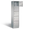 Metal locker with 5 compartments - wide model (Polar)